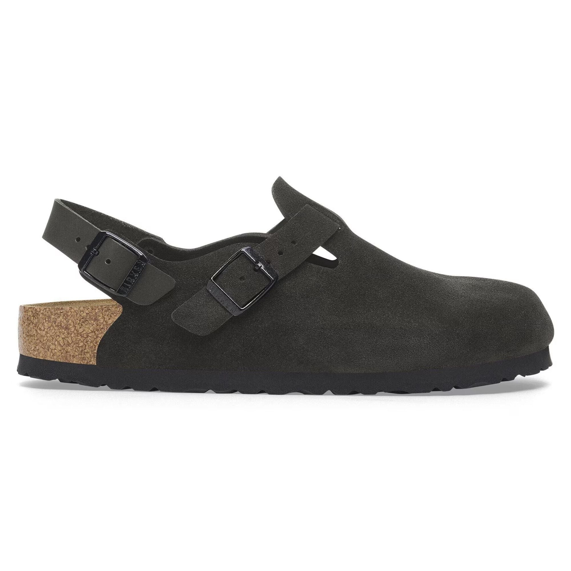 靴 BIRKENSTOCK Tokio II Suede Black 43 Birkenstock Tokio II Suede - Black – Stuarts London