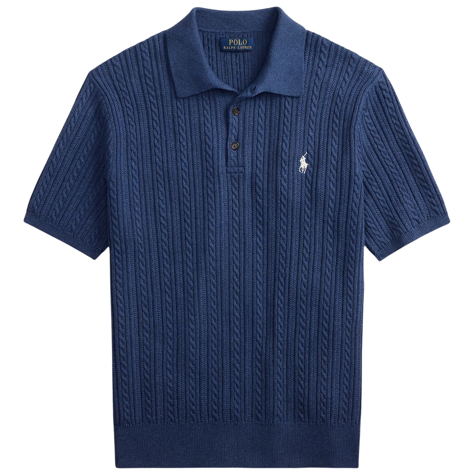 Polo Ralph Lauren Knitted Polo - Navy – Stuarts London