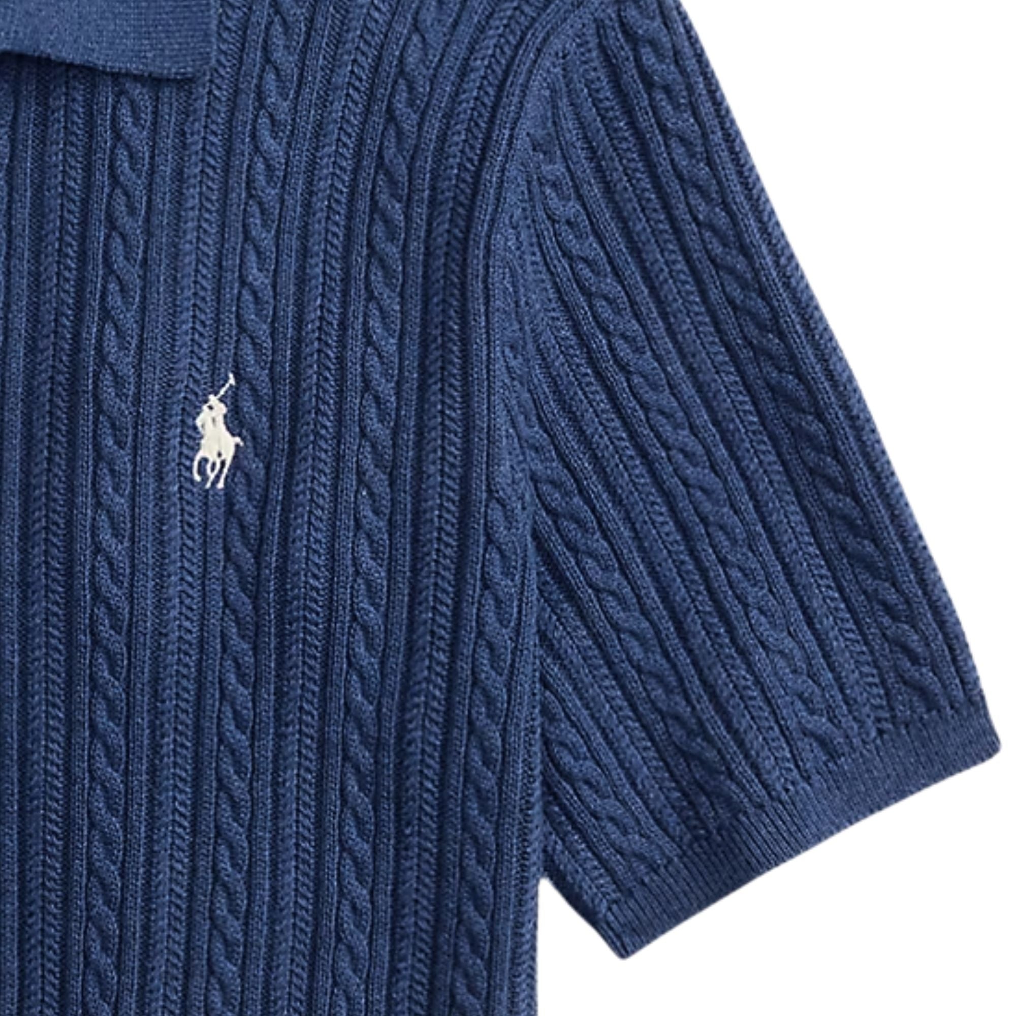 Polo Ralph Lauren Knitted Polo - Navy – Stuarts London