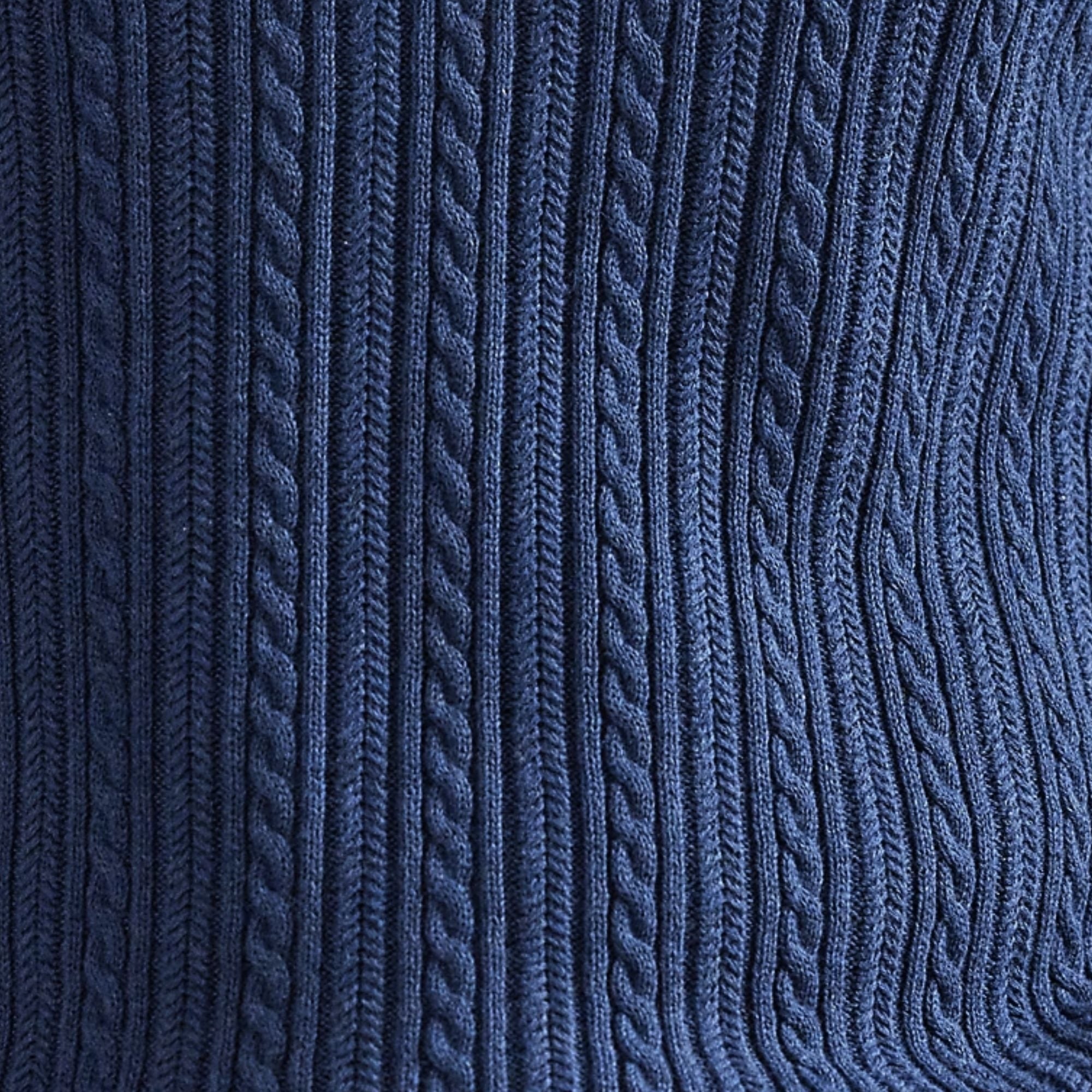 Knitted Polo - Navy