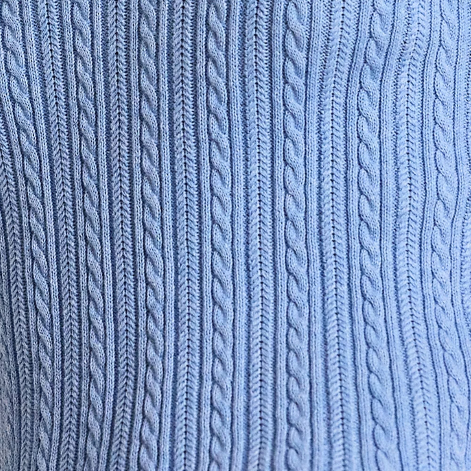 Knitted Polo - Light Blue