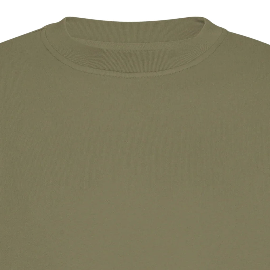 Organic Oversized Crew - Dusty Olive