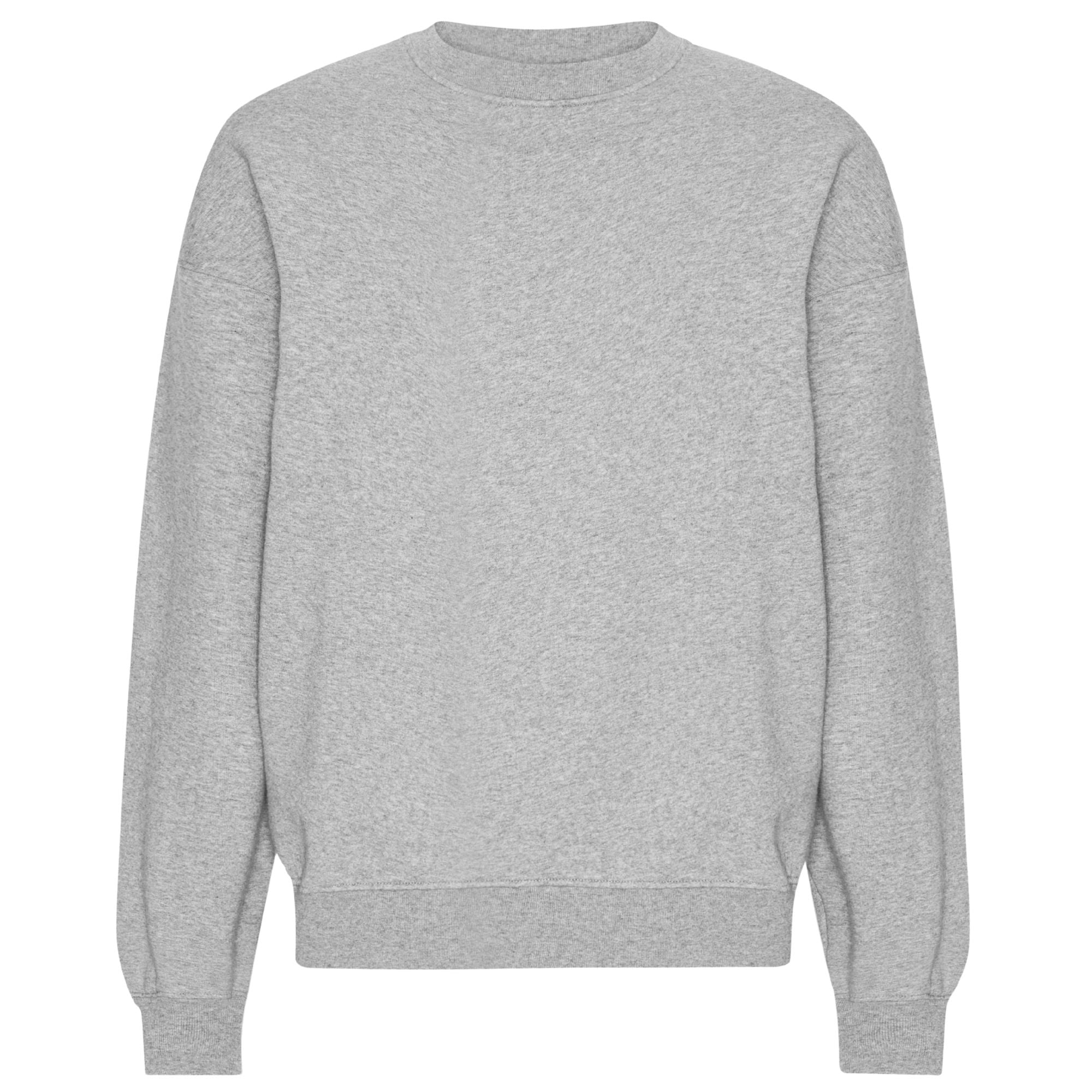 Organic Oversized Crew - Heather Grey