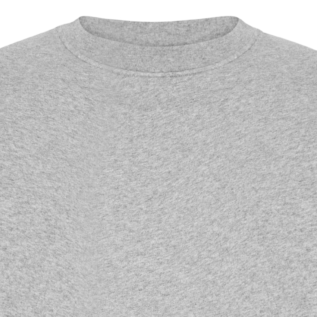 Organic Oversized Crew - Heather Grey