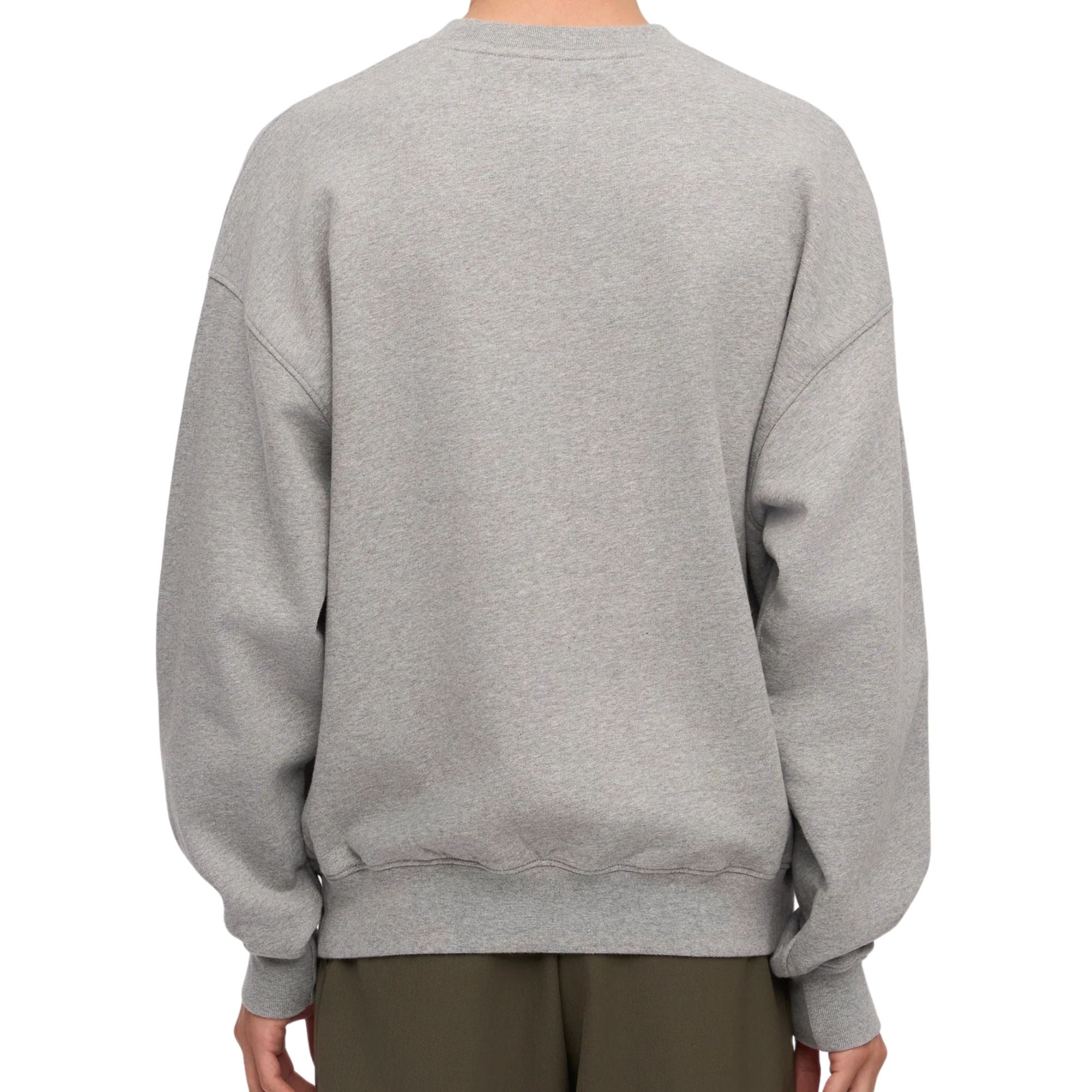 Organic Oversized Crew - Heather Grey