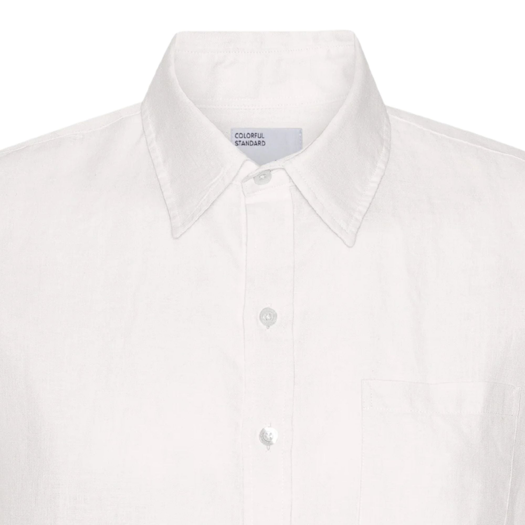 Linen Short Sleeve Shirt - Optical White