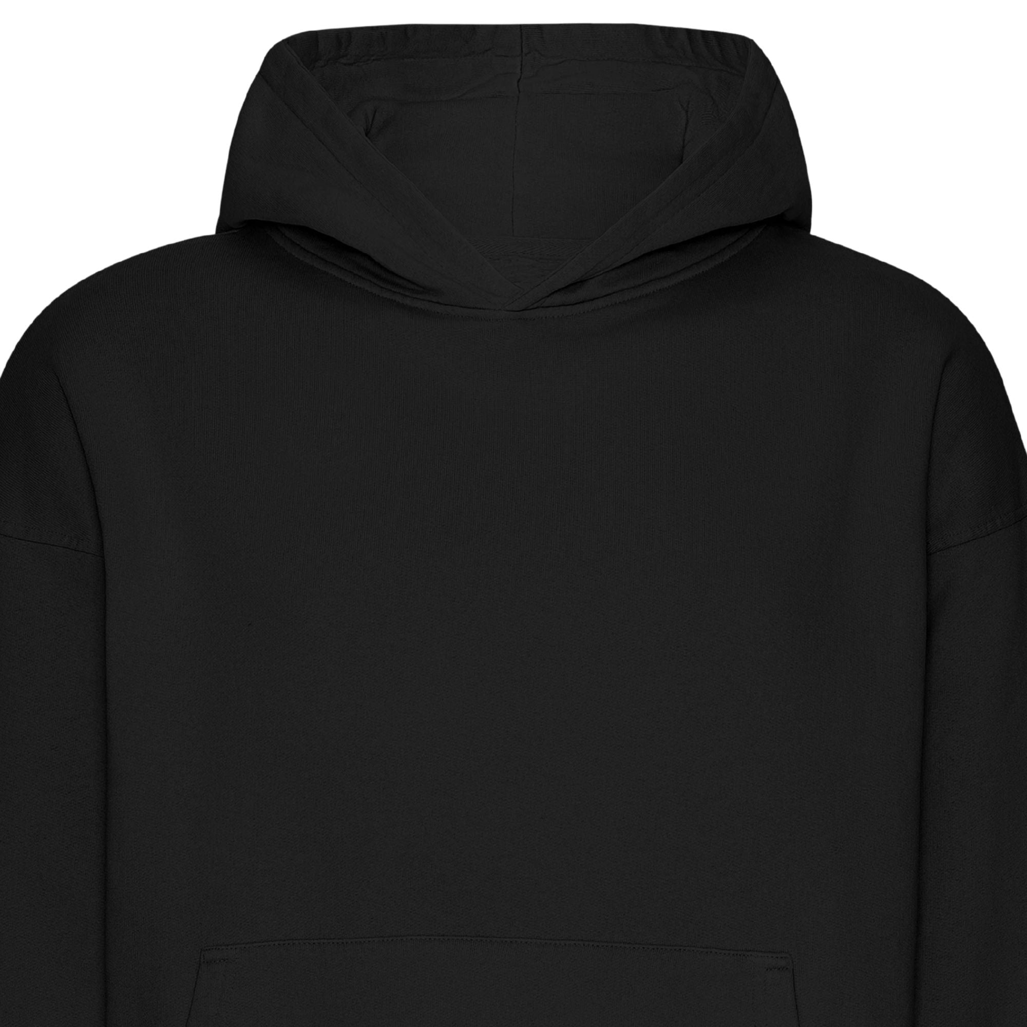 Organic Oversized Hood - Deep Black