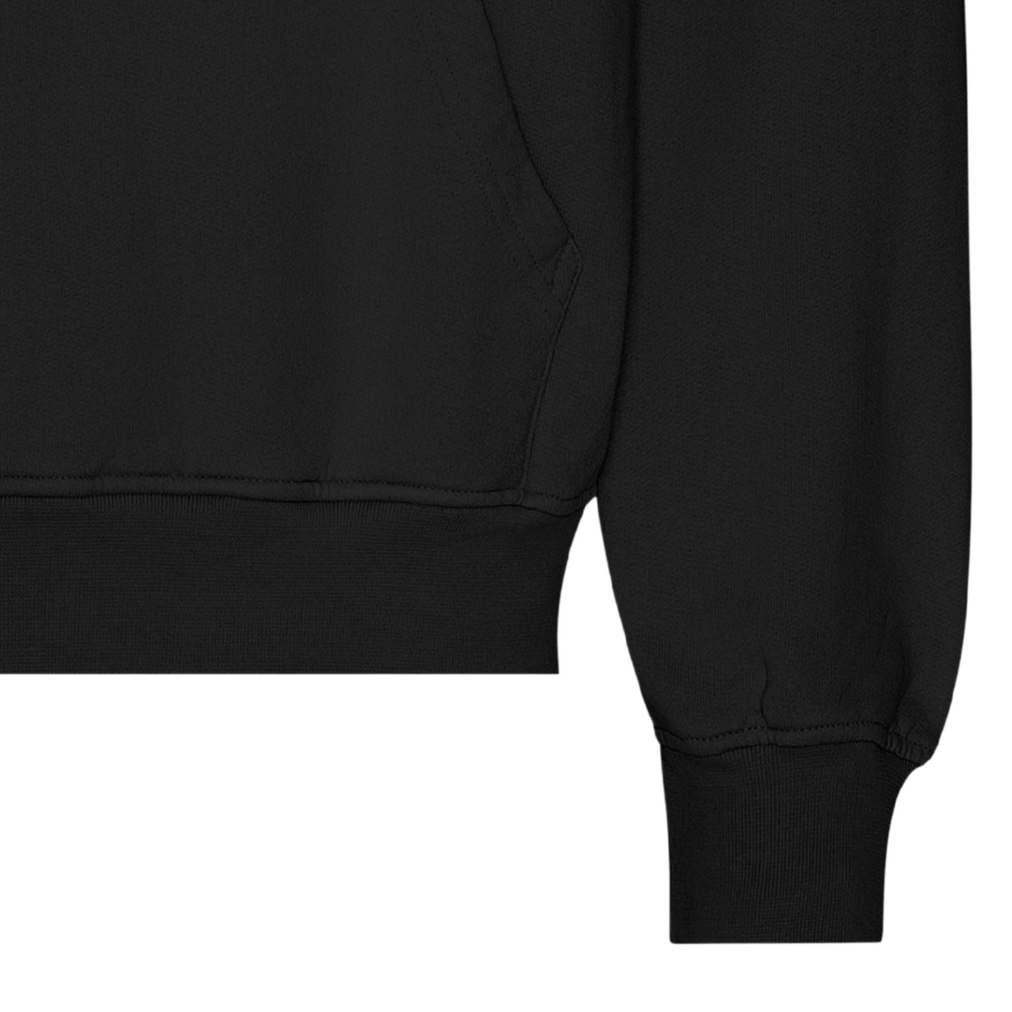 Organic Oversized Hood - Deep Black