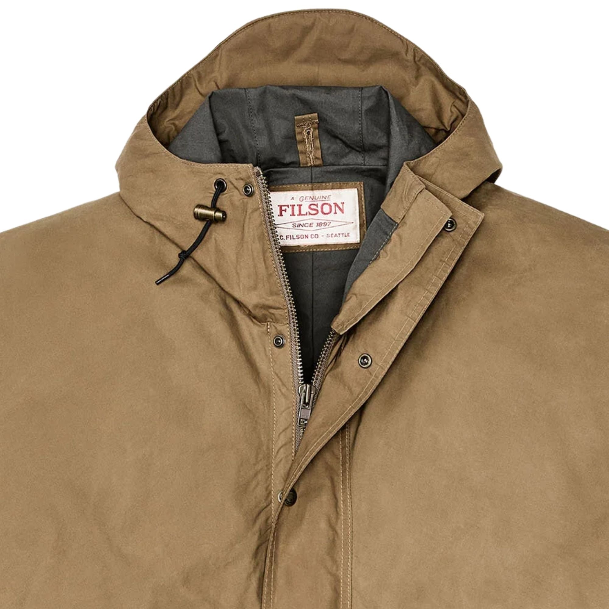 Dry Wax Omak Coat - Dark Beige