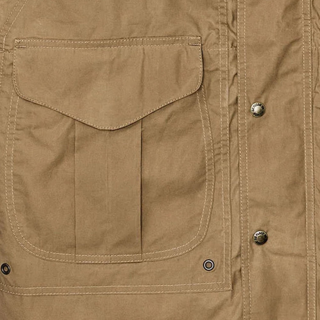 Dry Wax Omak Coat - Dark Beige