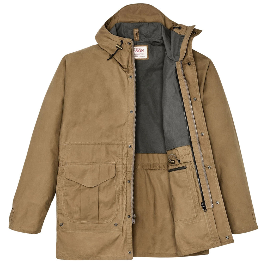 Dry Wax Omak Coat - Dark Beige