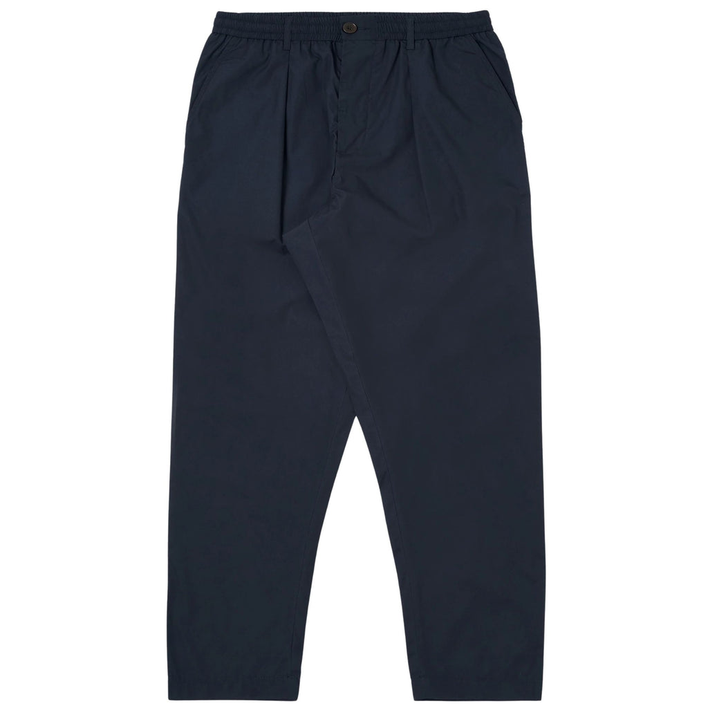 Pleated Track Pant - Navy