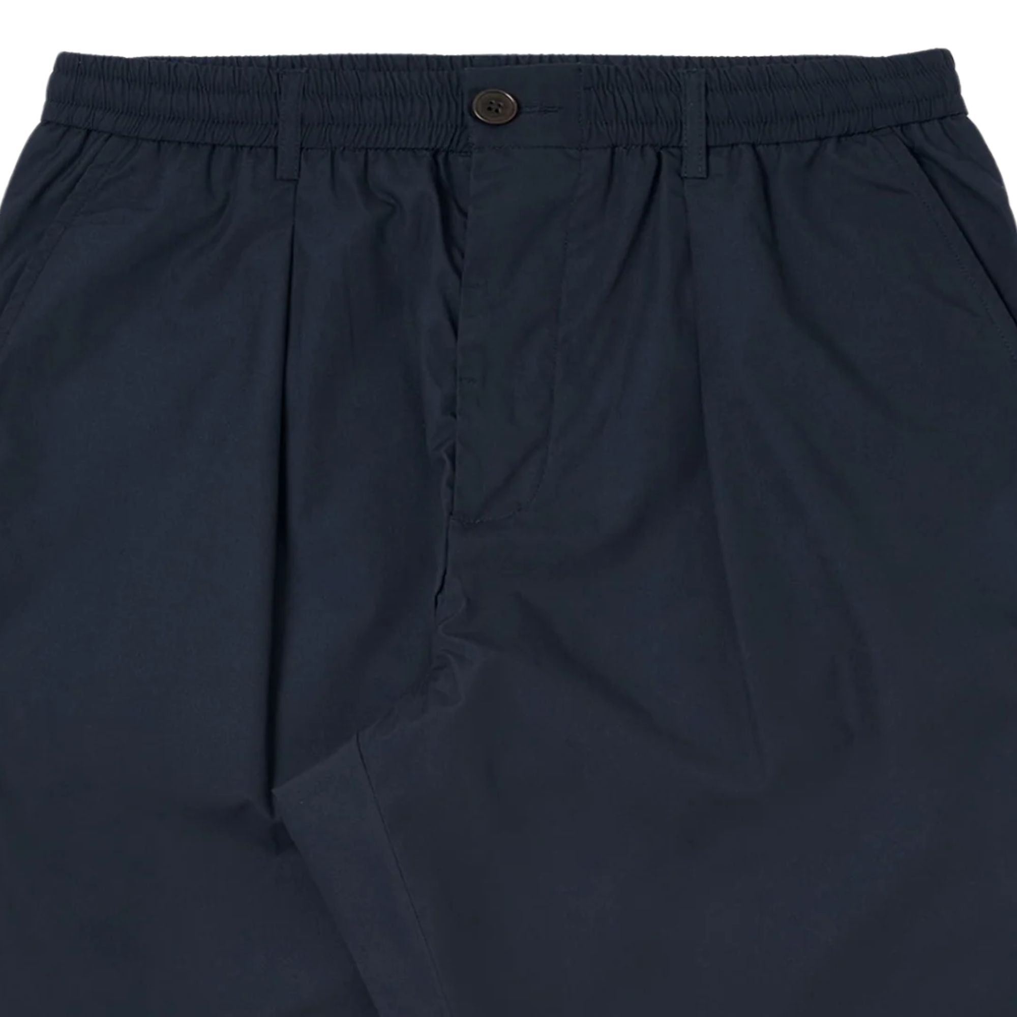 Pleated Track Pant - Navy