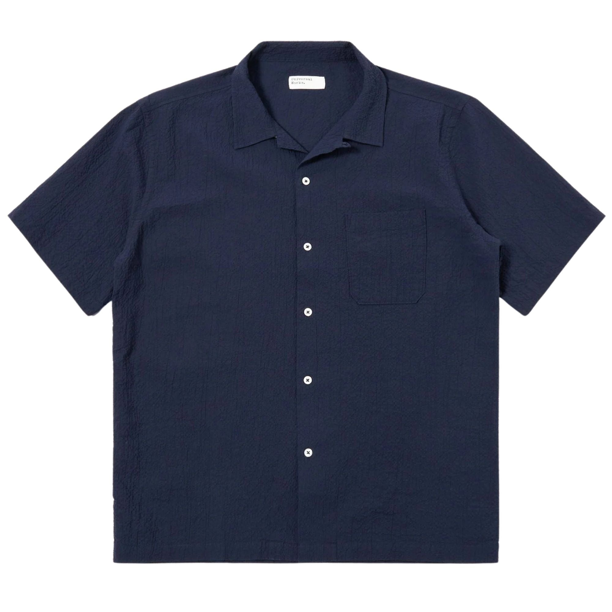 Seersucker Road Shirt - Navy