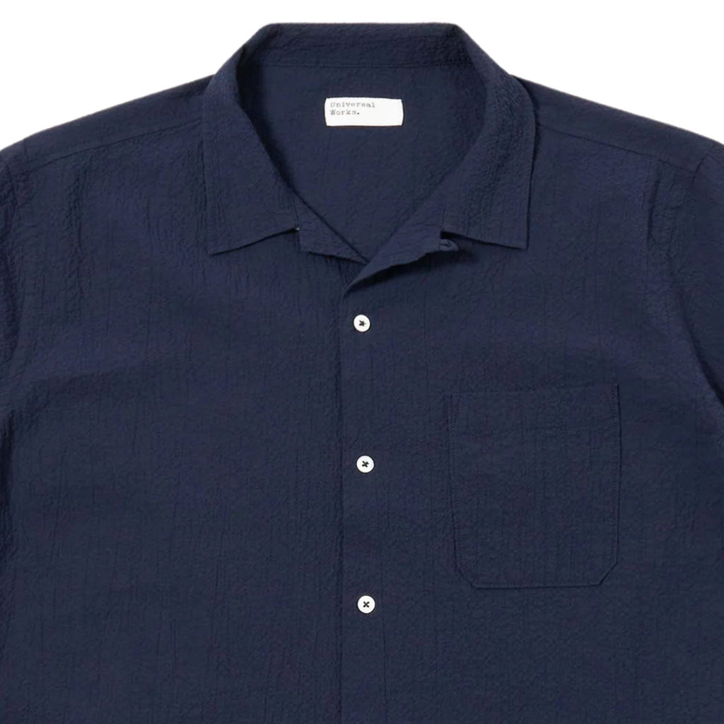 Seersucker Road Shirt - Navy