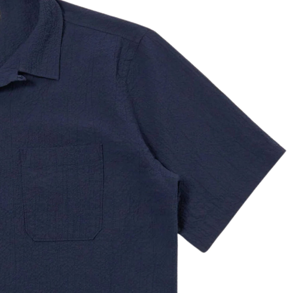 Seersucker Road Shirt - Navy