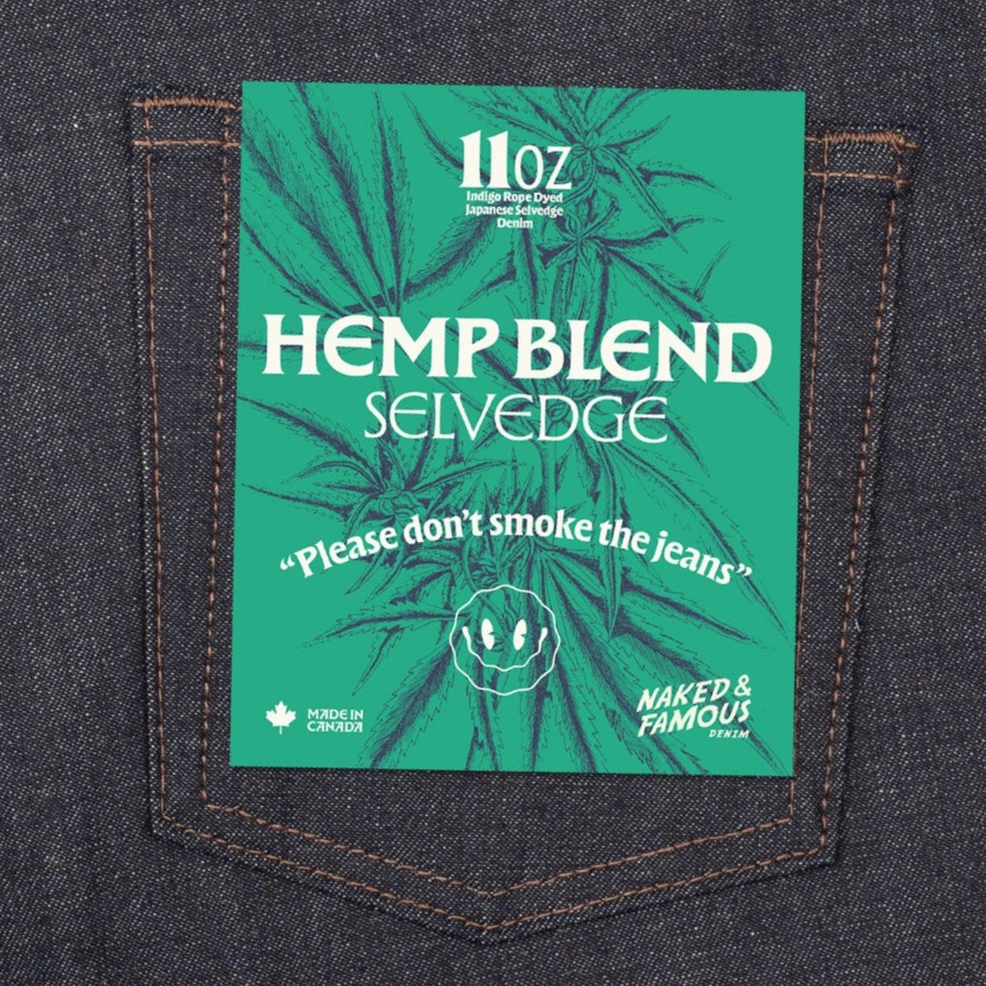 Easy Guy Hemp Blend Selvedge - Indigo
