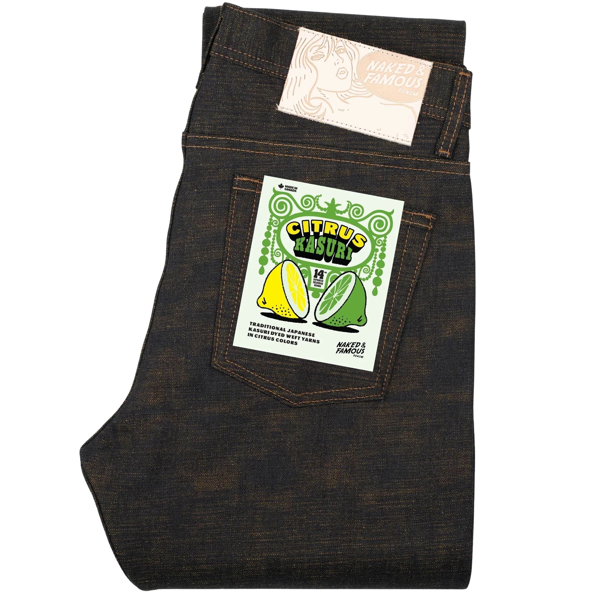 Weird Guy Citrus Kasuri Selvedge - Indigo