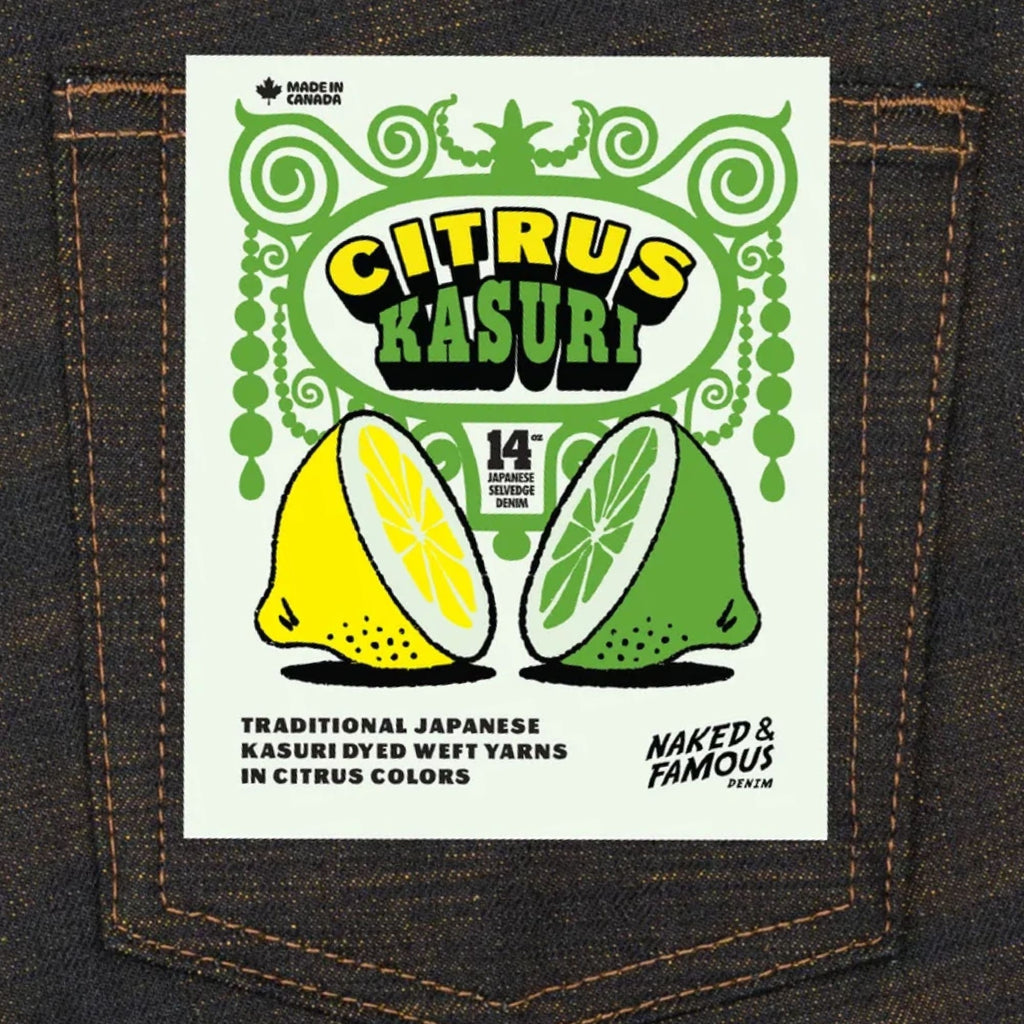Weird Guy Citrus Kasuri Selvedge - Indigo