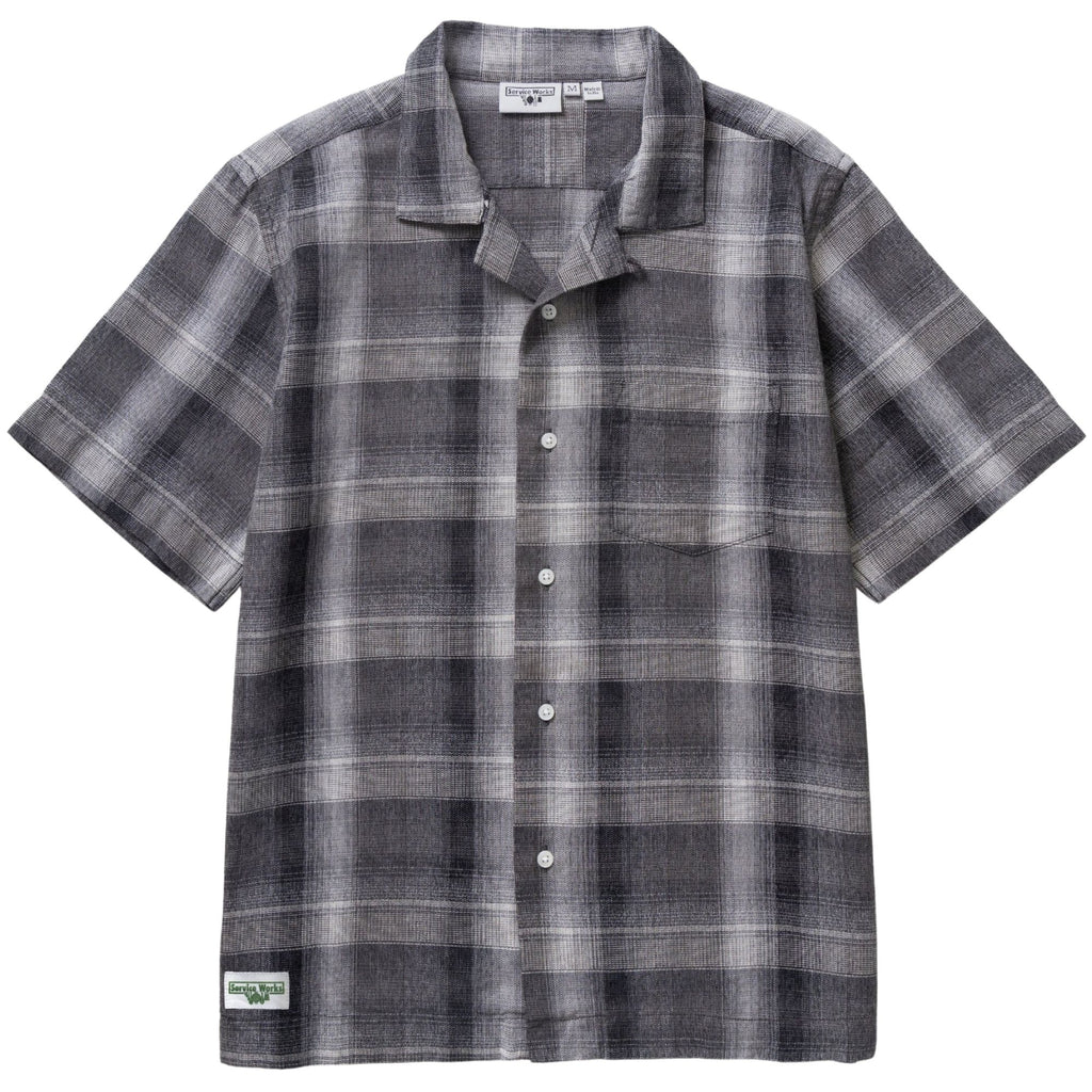 Plaid Resort Shirt - Black