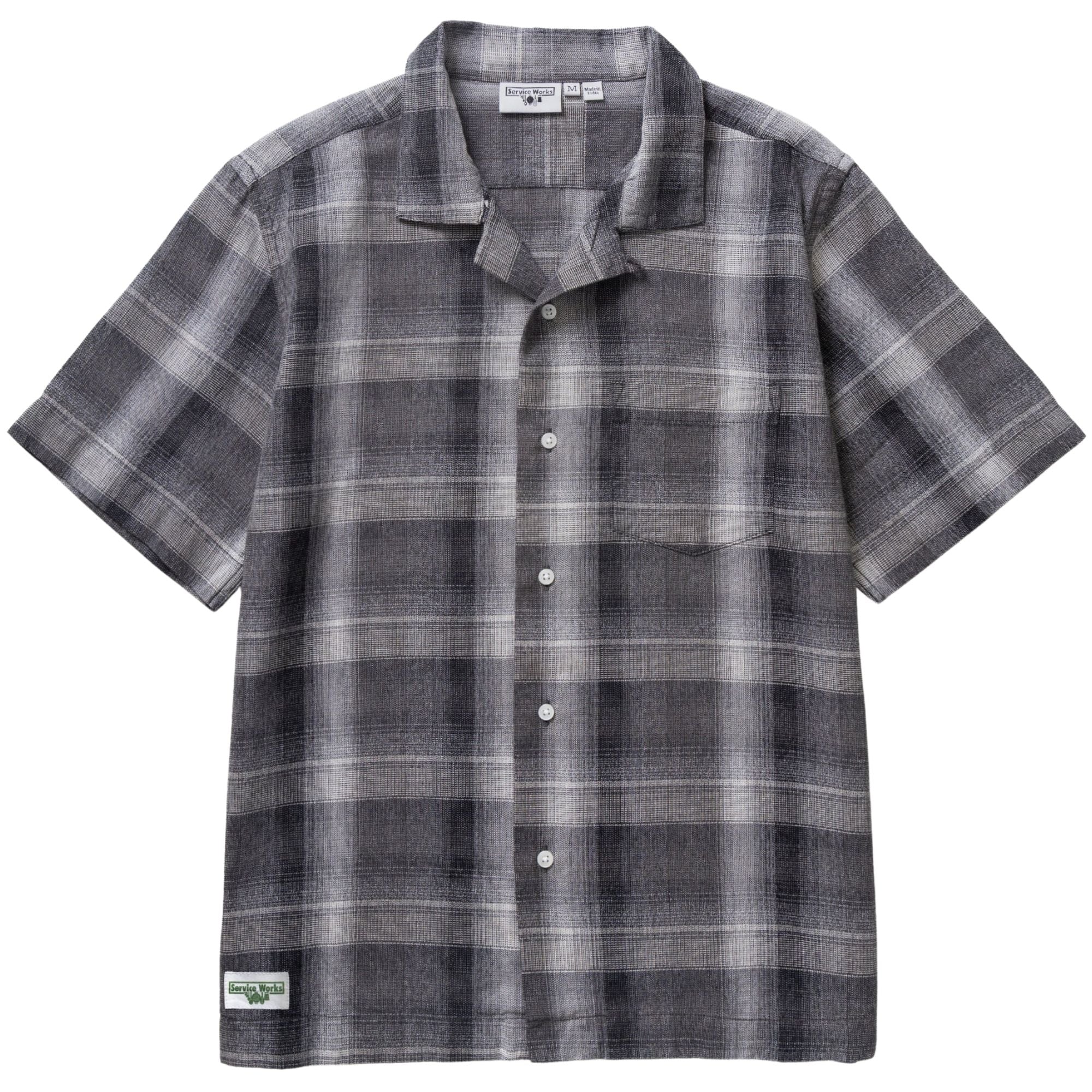 Plaid Resort Shirt - Black