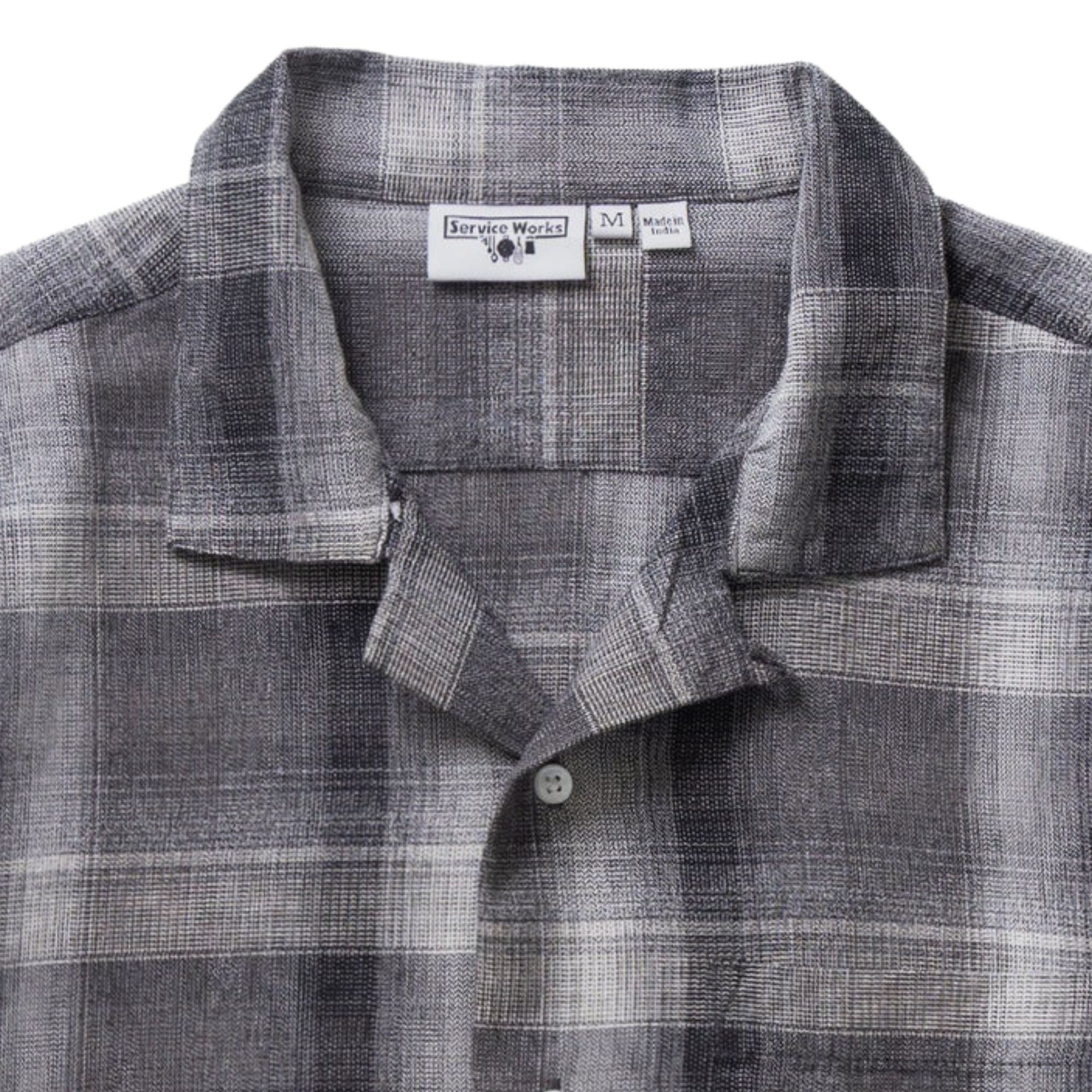 Plaid Resort Shirt - Black