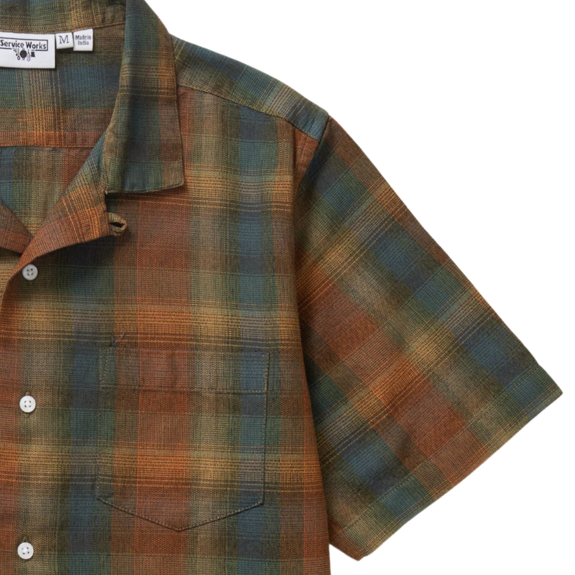 Plaid Resort Shirt - Brown