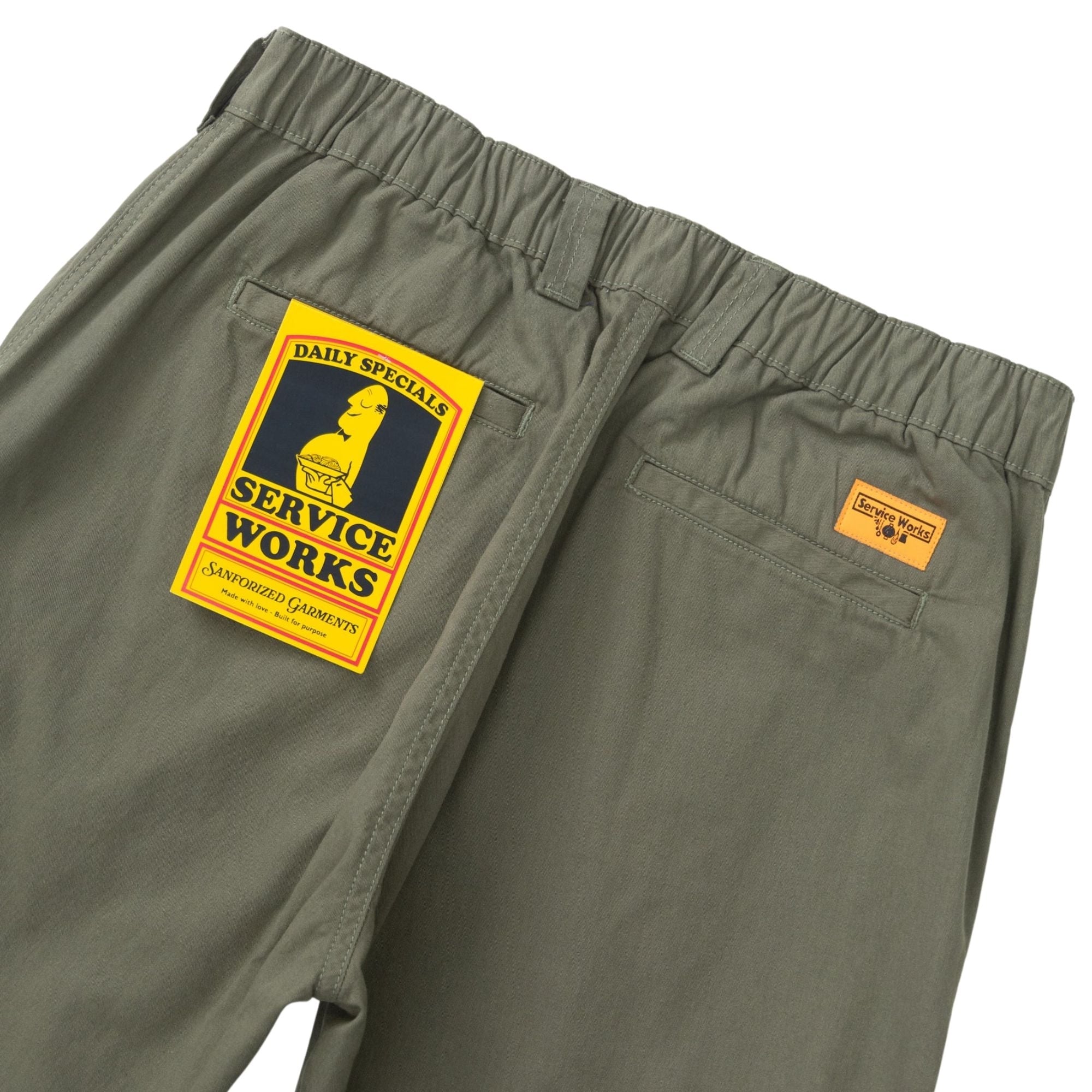Twill Waiter Pants - Olive