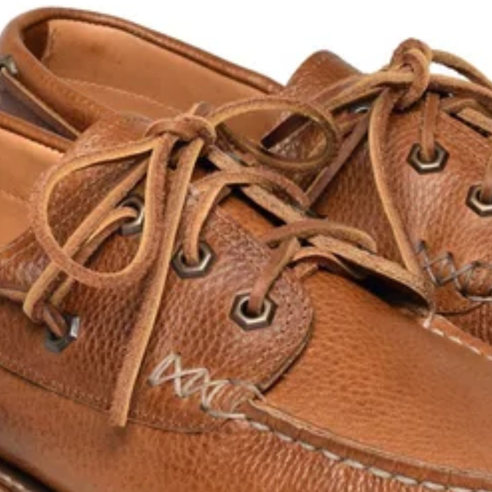Yuketen Hex Eye Boat Shoes - Light Brown – Stuarts London