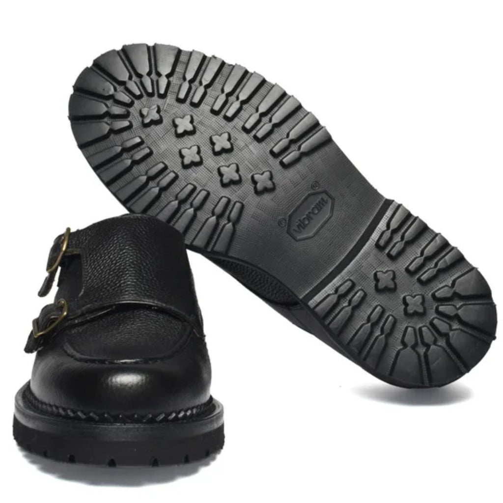 Double Monk Strap - Pale Black