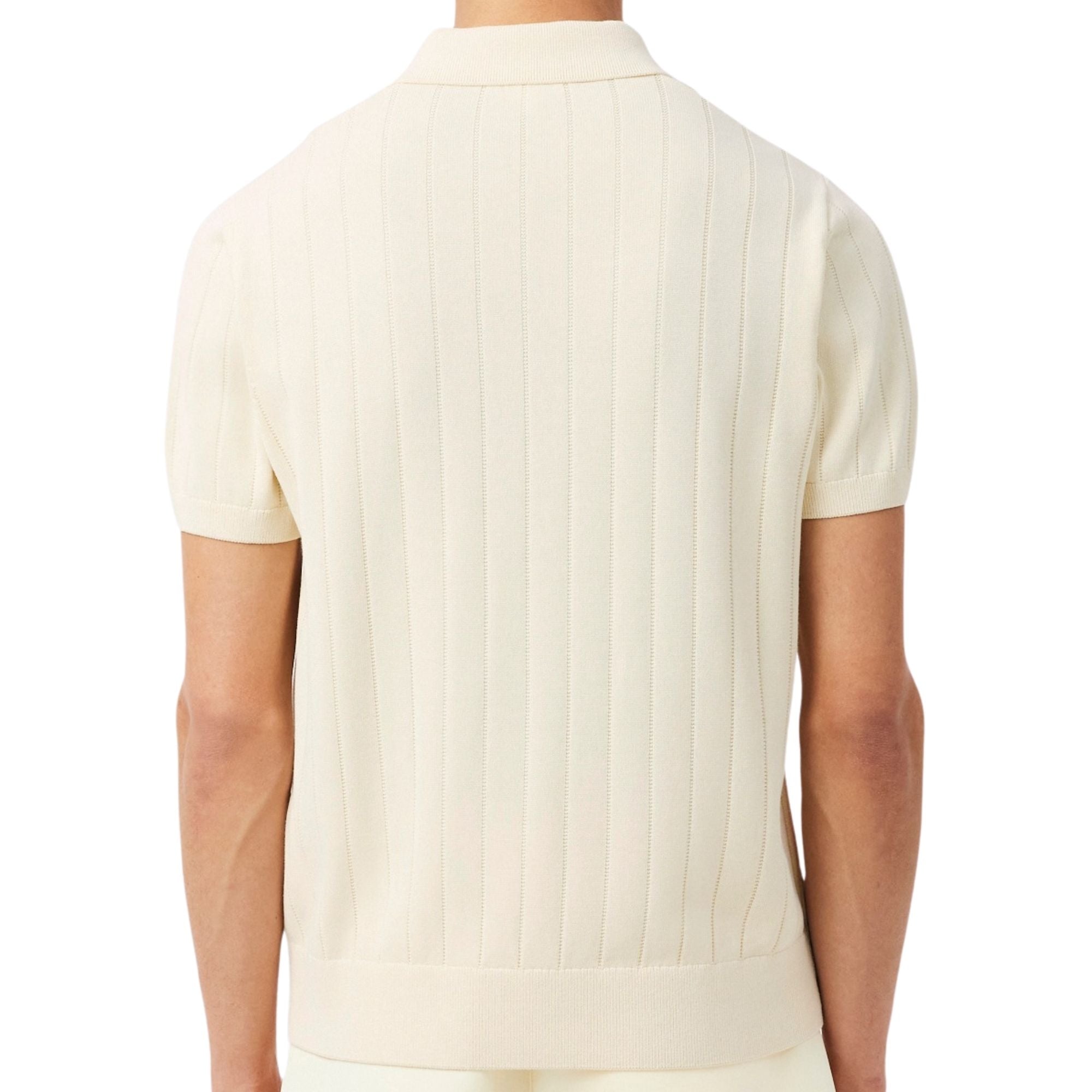 Lacoste Knit Polo Shirt - Natural – Stuarts London