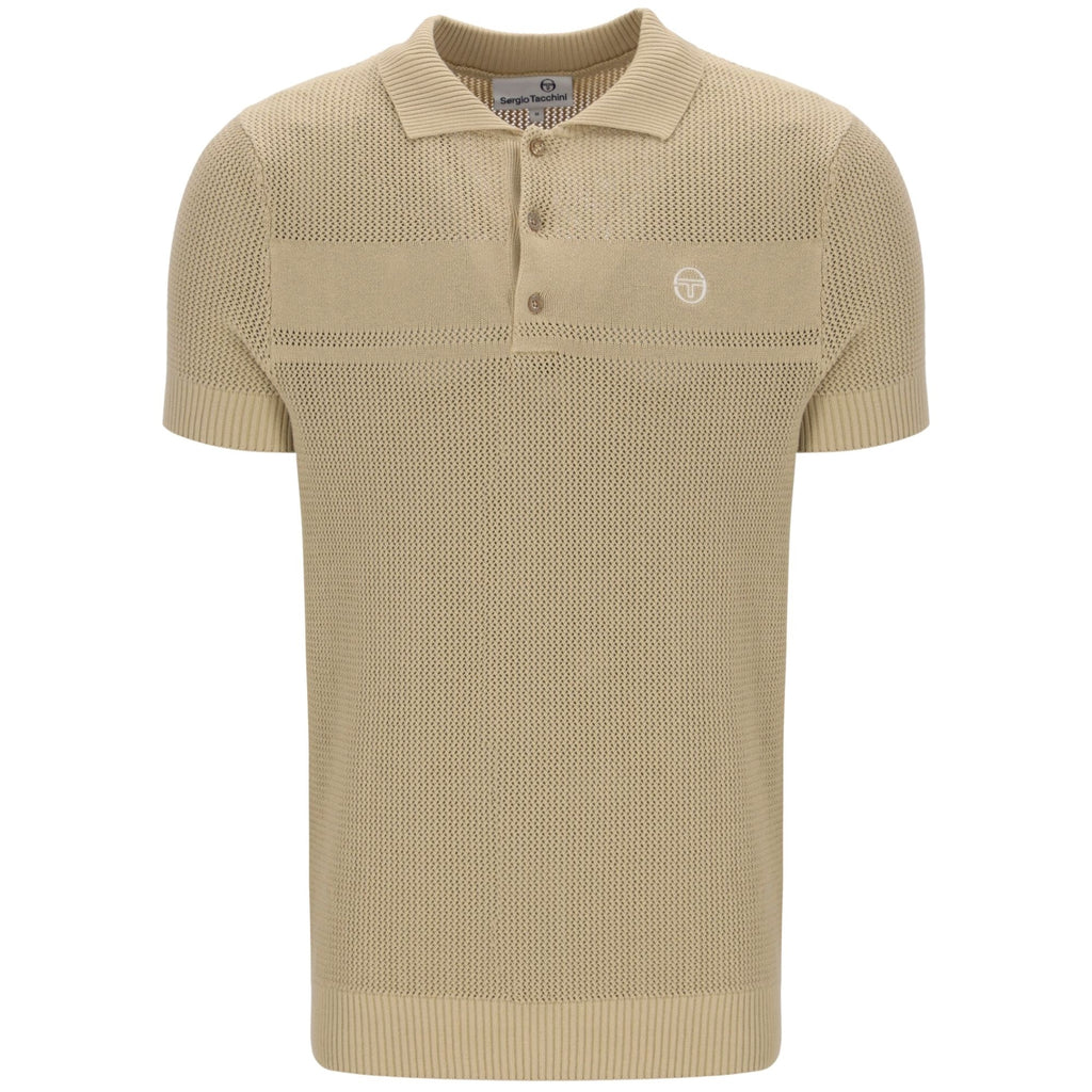 Sabino Knit Polo Shirt - Desert