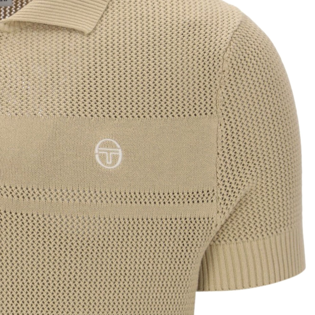 Sabino Knit Polo Shirt - Desert