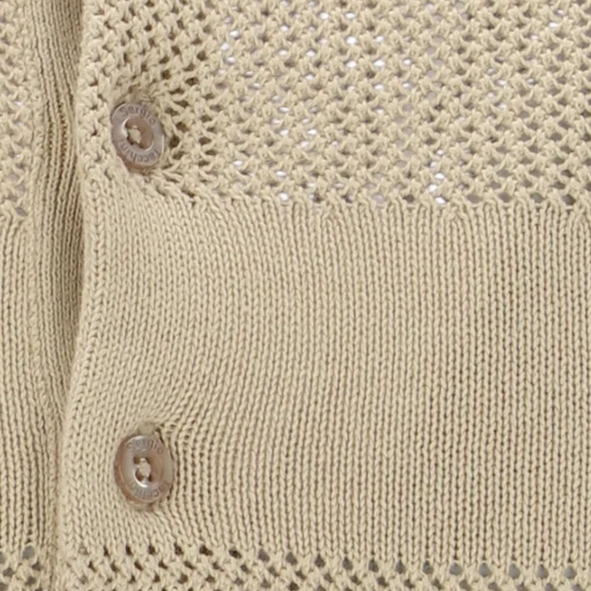 Sabino Knit Polo Shirt - Desert
