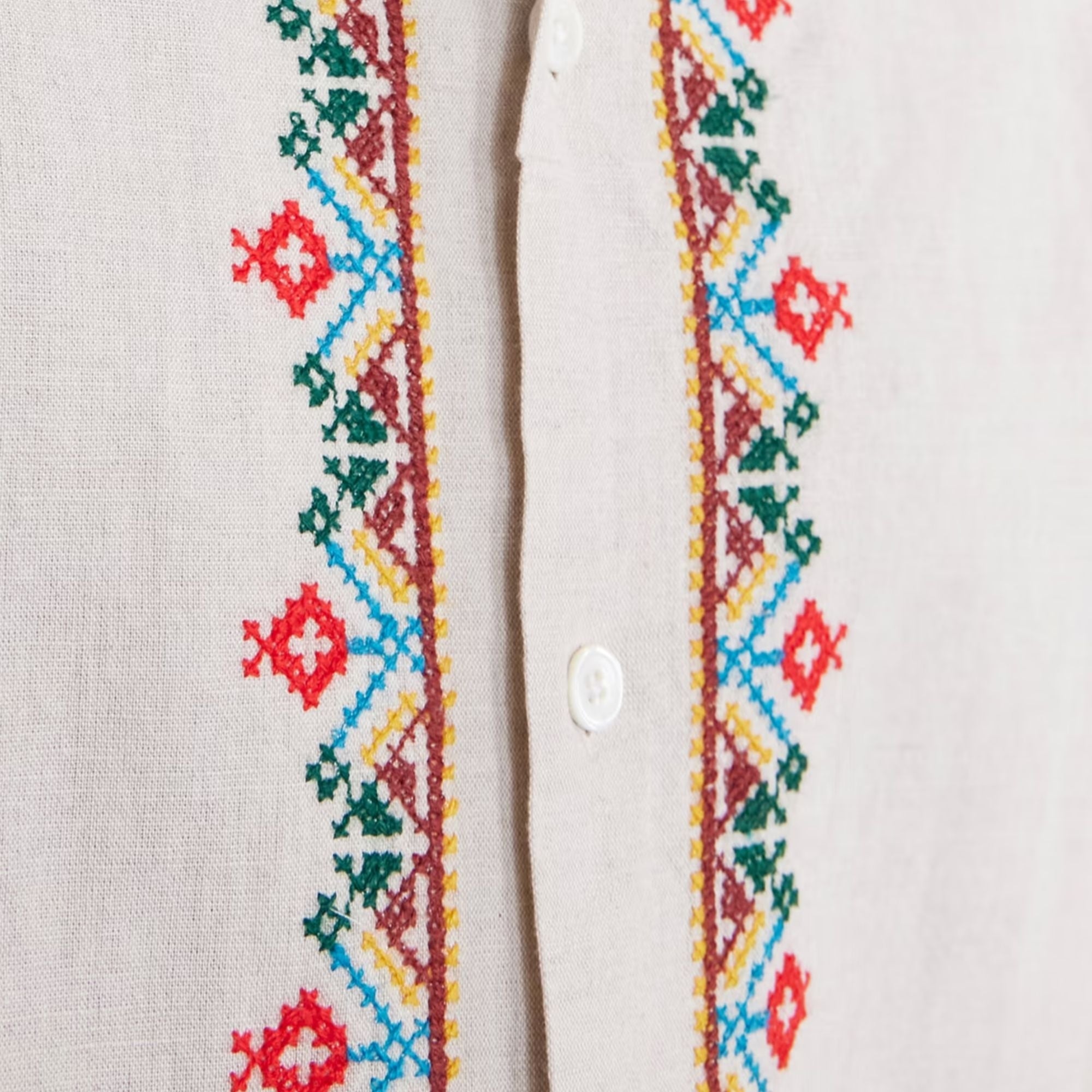 Folclore Embroidery Shirt - Multi