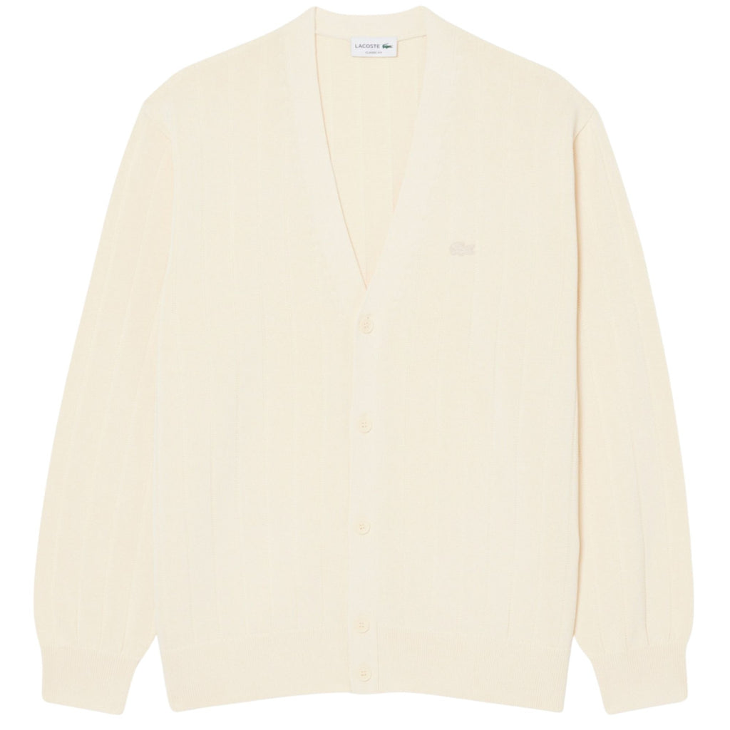 Rib Knit Cardigan - Natural