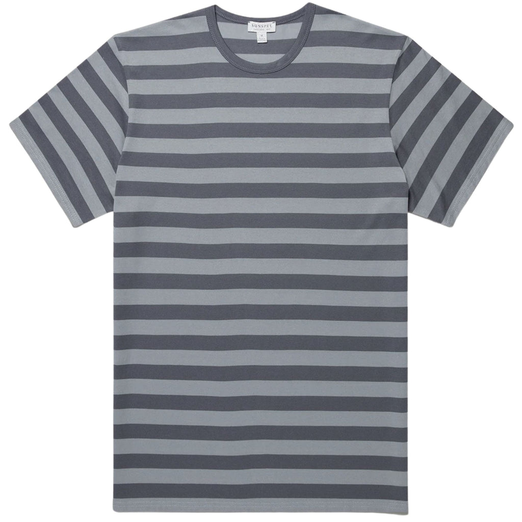 Classic Stripe T-Shirt - Stone Blue