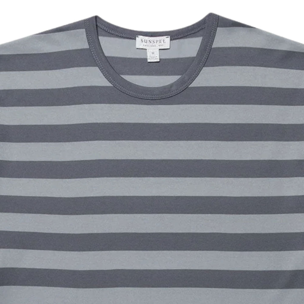 Classic Stripe T-Shirt - Stone Blue
