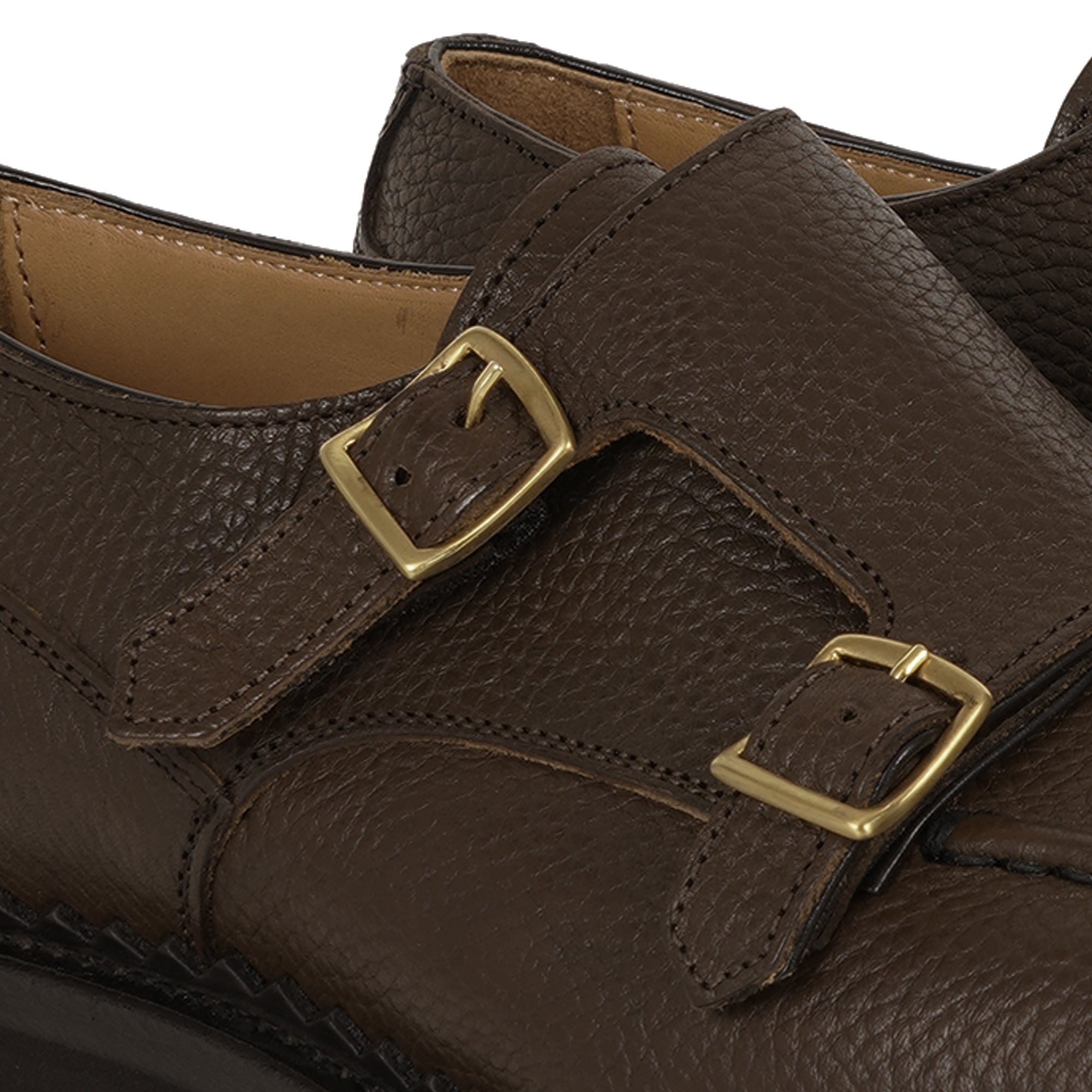 Double Monk Strap - Pale Brown