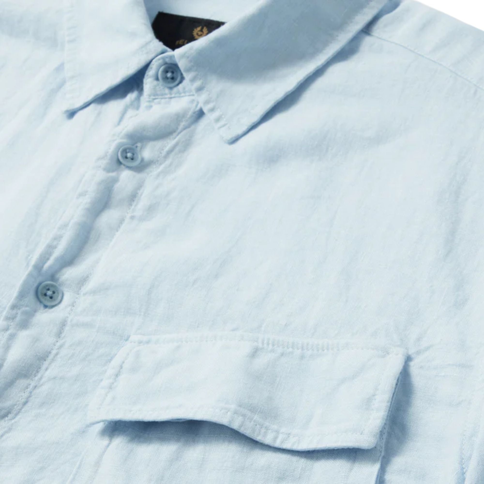 Scale Short Sleeve Shirt - Sky Blue