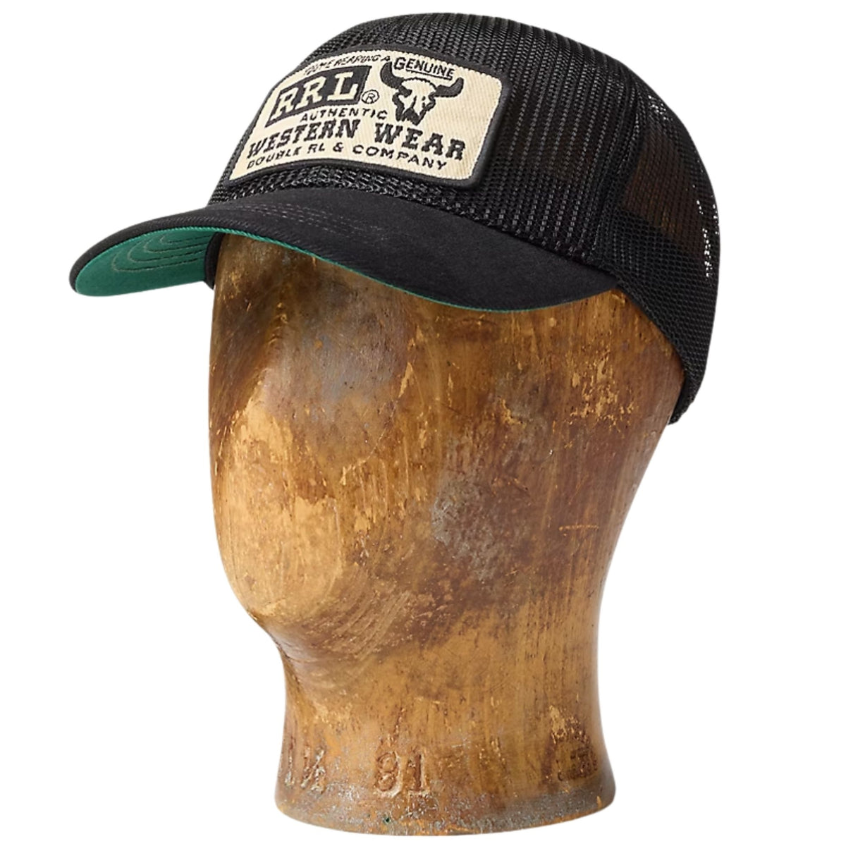 RRL by Ralph Lauren Denim-Bill Mesh Trucker Cap - Black – Stuarts 