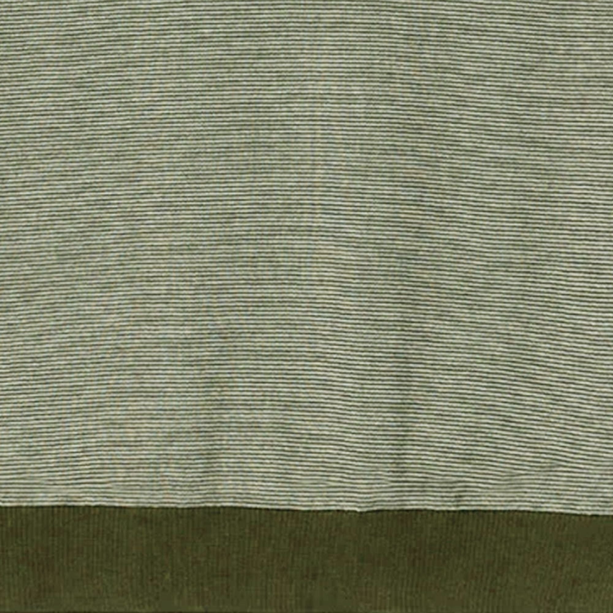 Microstripe Short Sleeve Polo - Olive/Ecru