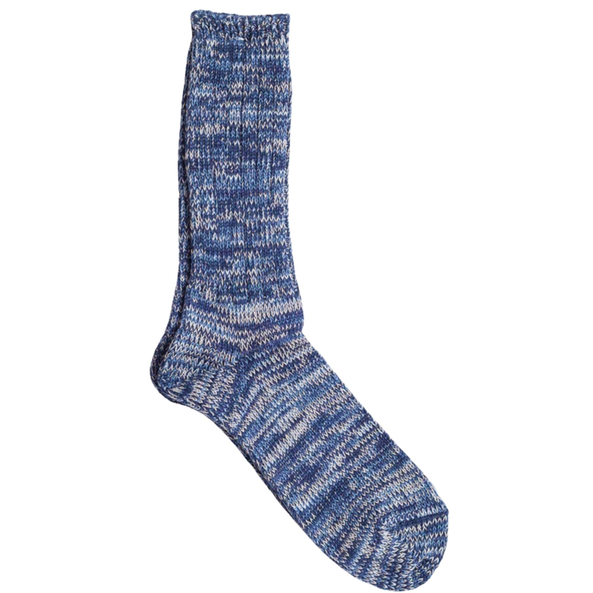 5 Colour Mix Crew Socks - Navy