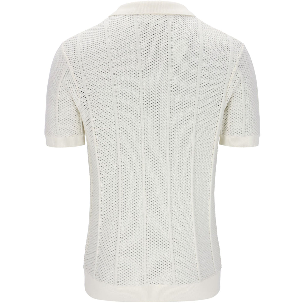 Montell Knit Polo Shirt - Gardenia