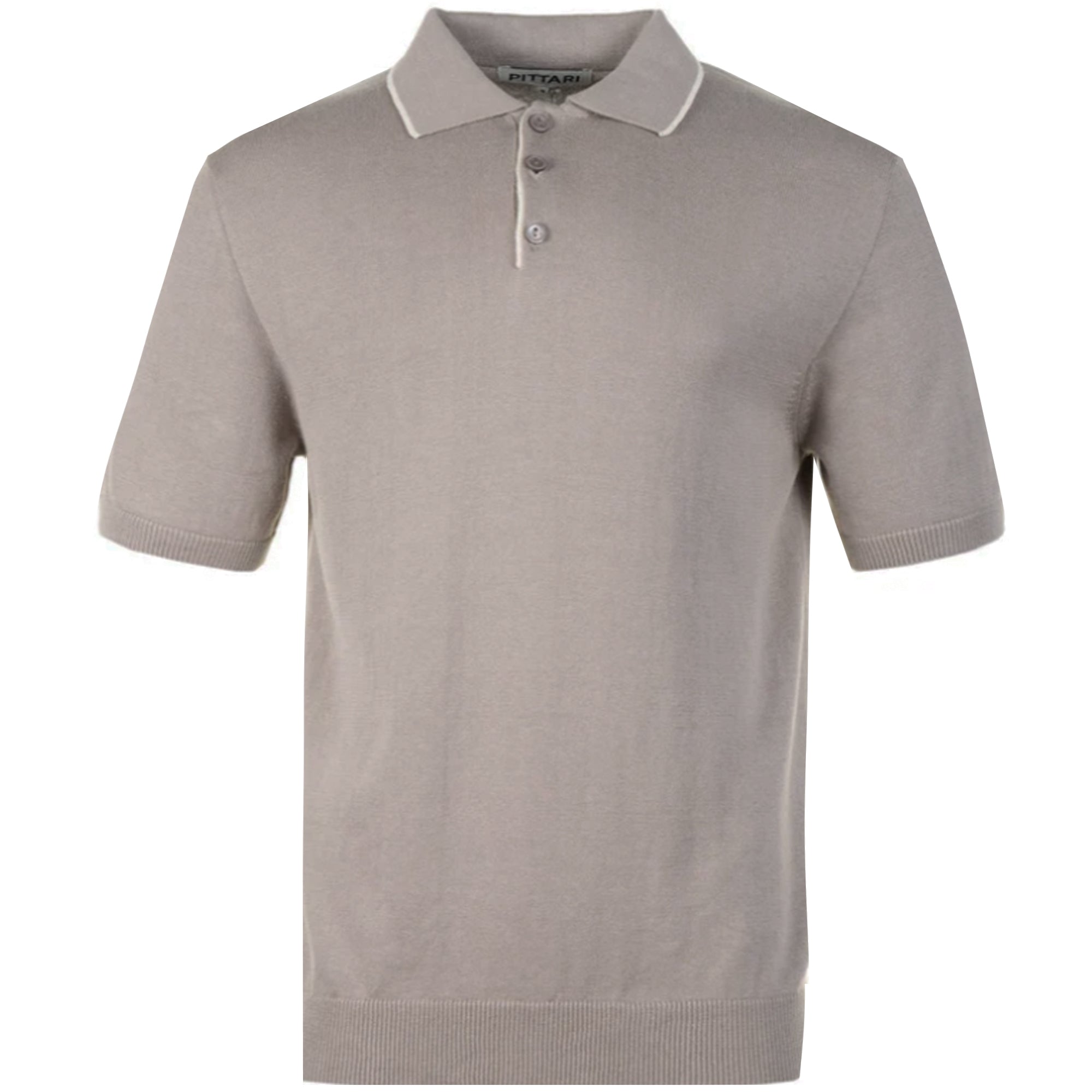 Short Sleeve Polo Tipping - Cappucino