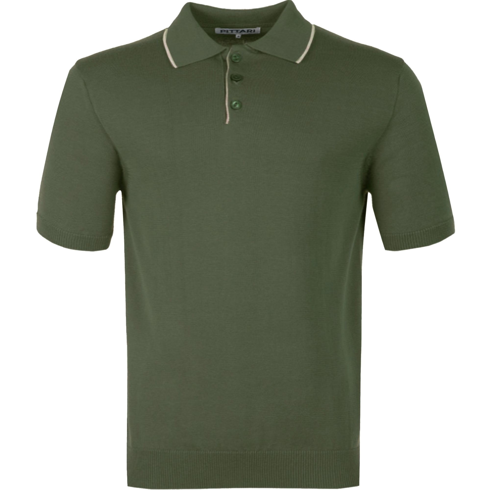 Short Sleeve Polo Tipping - Olive