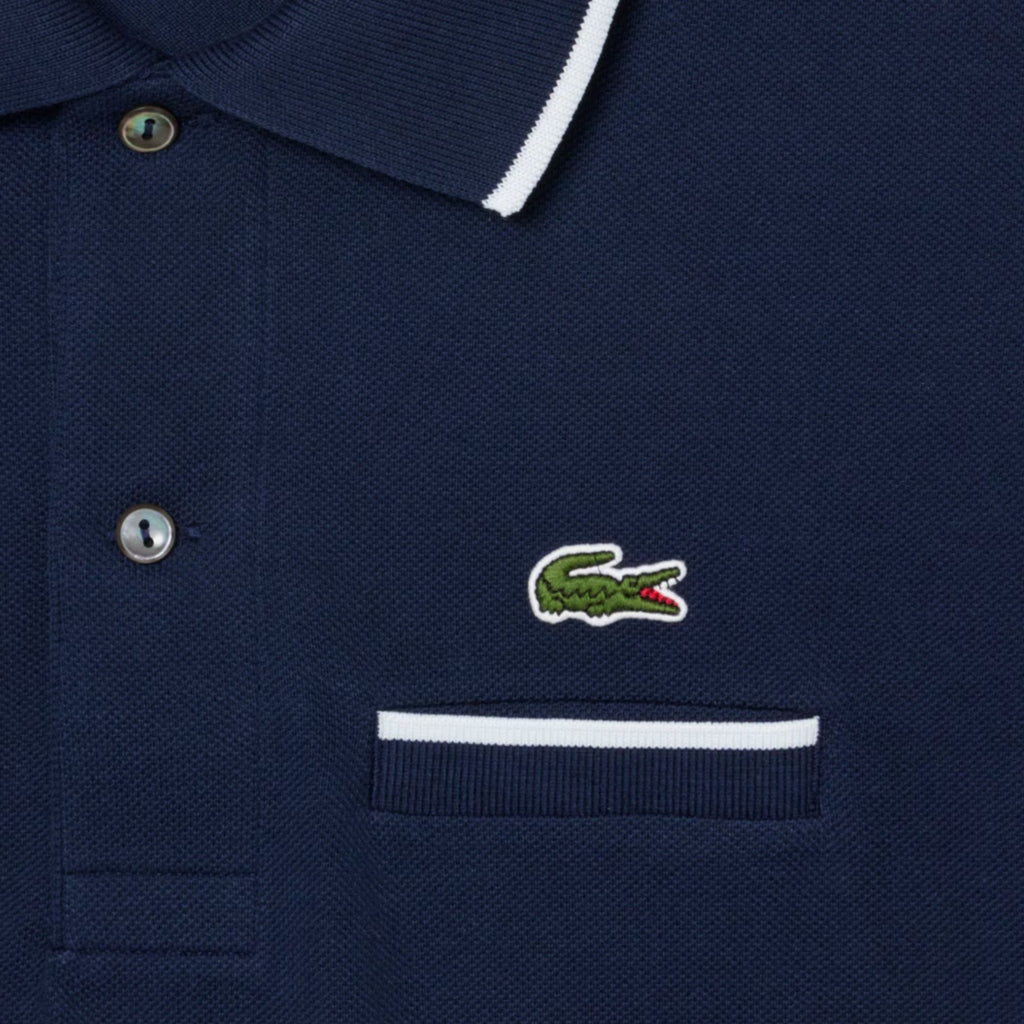 Classic Fit Pocket Accent Polo Shirt - Navy