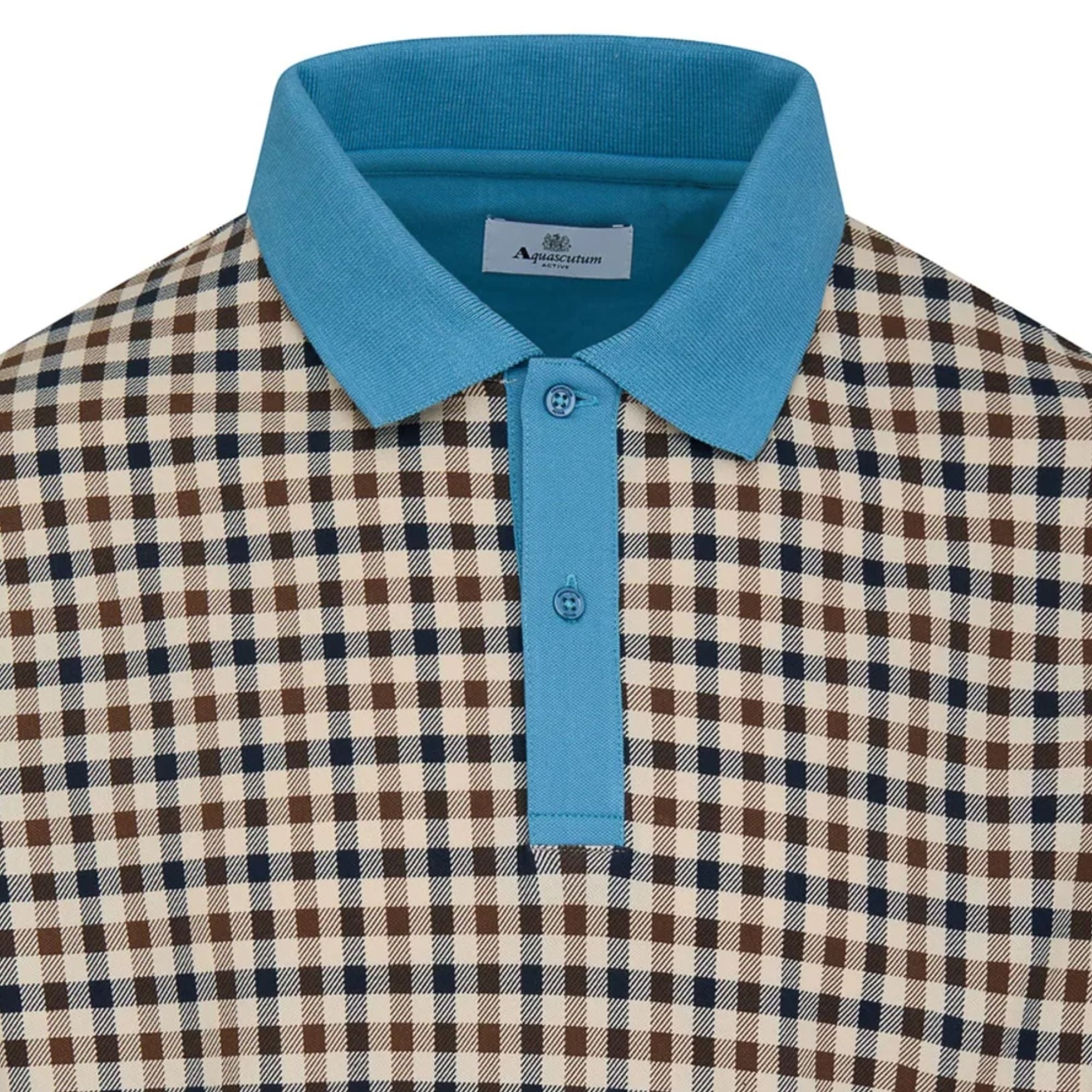 Club Check Polo Shirt - Avio – Stuarts London