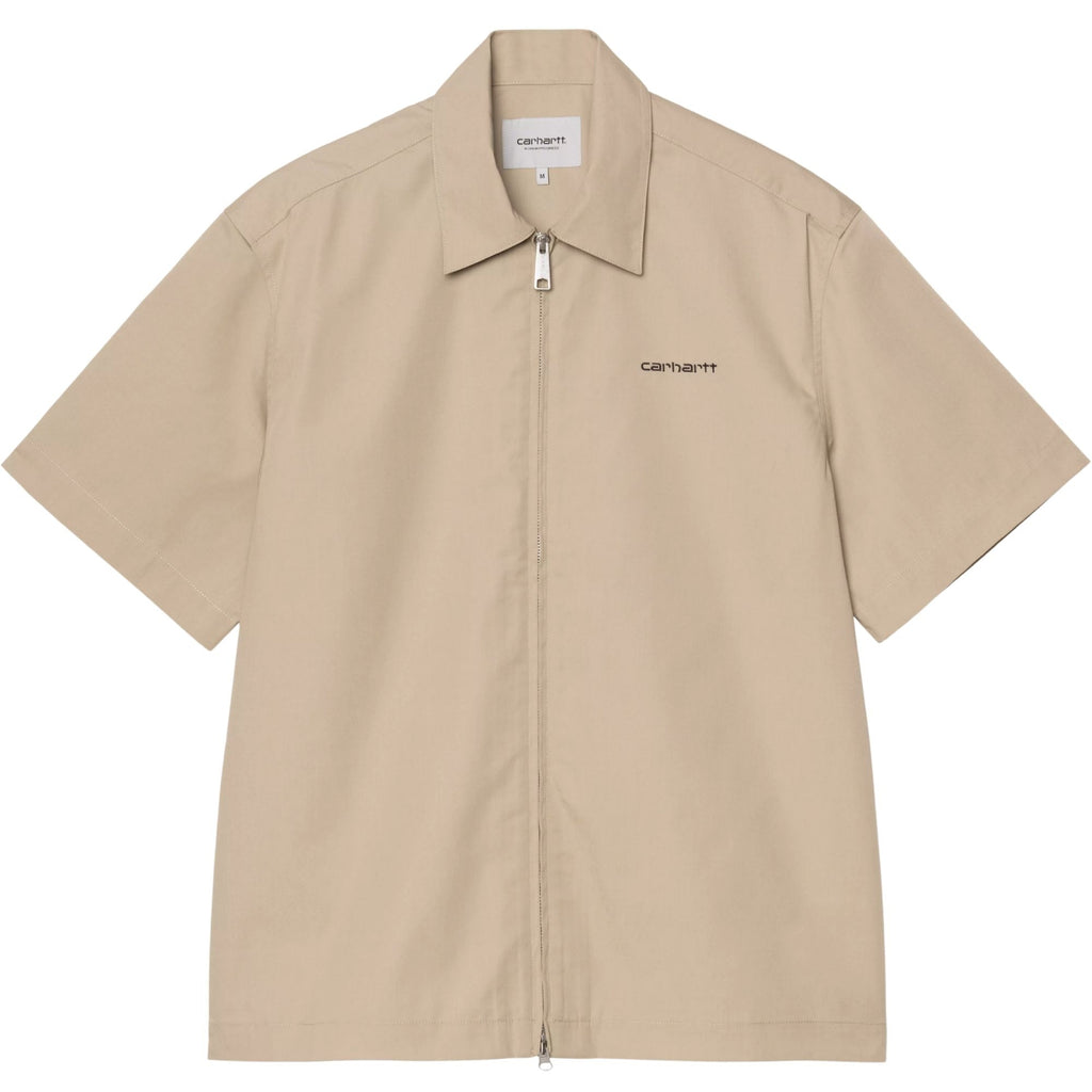 Short Sleeve Postal Zip Shirt - Iroko