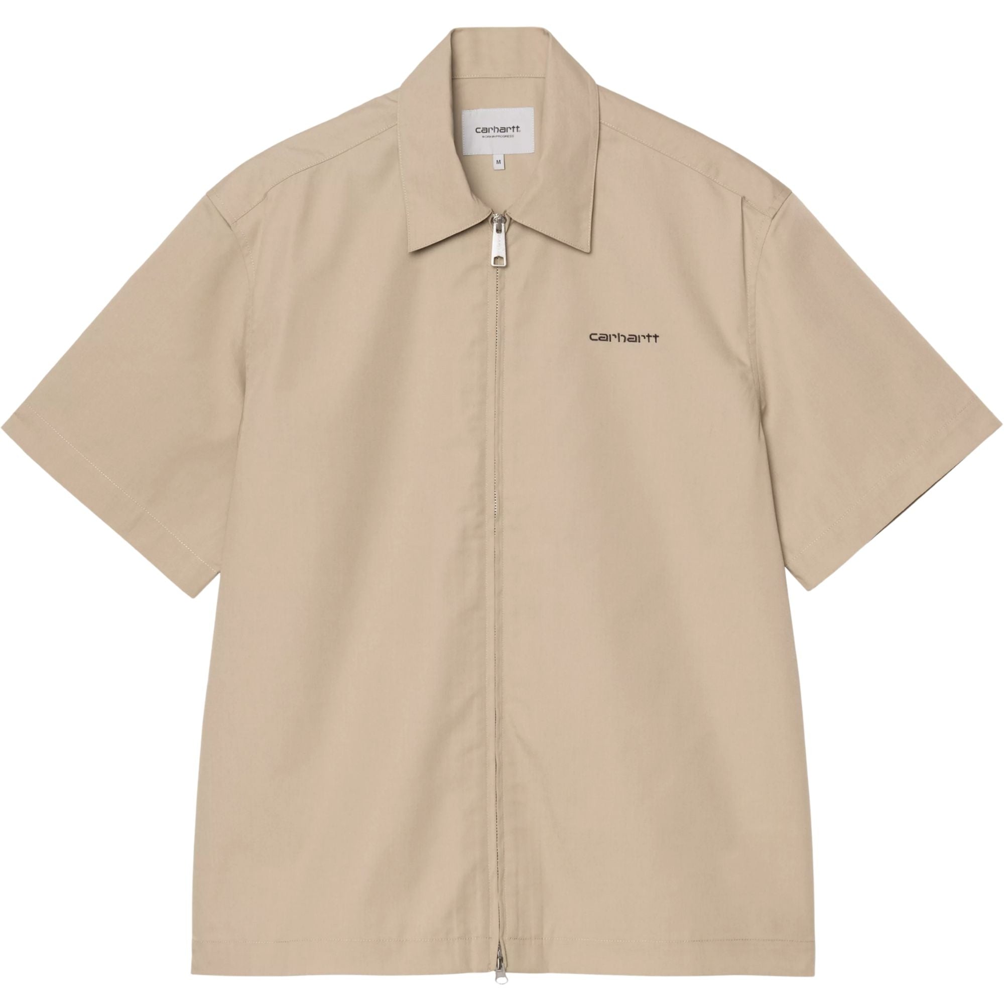 Short Sleeve Postal Zip Shirt - Iroko